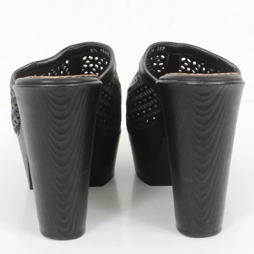 Carlos Rossetti Women's Size 8.5 Platform Mule Slide Wedge Heels Resort Cruise